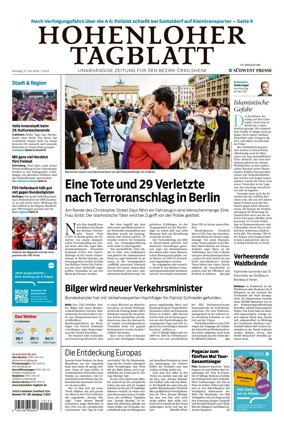 Cover of Hohenloher Tagblatt