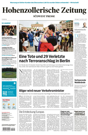 Cover of Hohenzollerische Zeitung