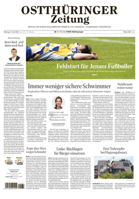 Cover of Ostthuringer Zeitung (Posneck)