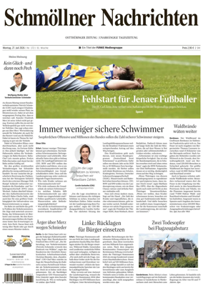 Cover of Ostthuringer Zeitung (Schmolln)