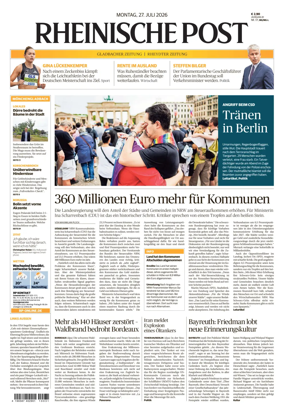 Cover of Rheinische Post - Monchengladbach and Korschenbroich