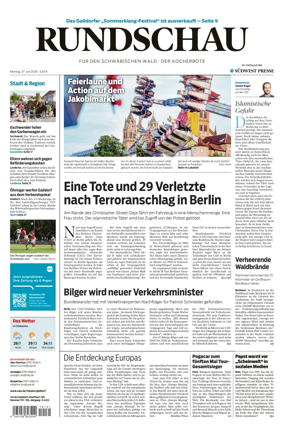 Cover of Rundschau fur den Schwabischen Wald – Der Kocherbote