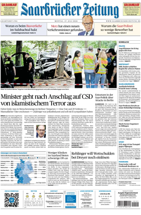 Cover of Saarbruecker Zeitung