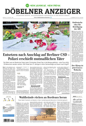 Cover of Sachsische Zeitung (Dobeln)