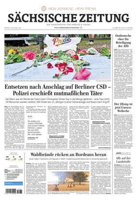Cover of Sachsische Zeitung (Gorlitz & Niesky)