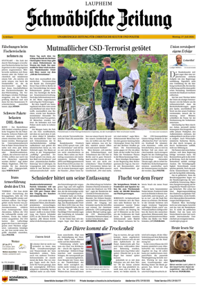 Cover of Schwabische Zeitung (Laupheim)