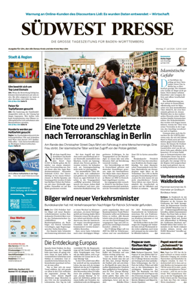 Cover of Sudwest Presse