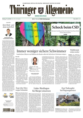 Cover of Thuringer Allgemeine (Apolda)