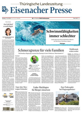 Cover of Thuringische Landeszeitung (Eisenach)