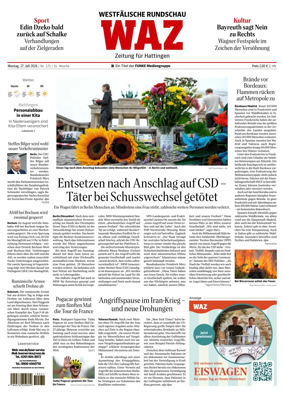 Cover of Westdeutsche Allgemeine Zeitung (Hattingen)