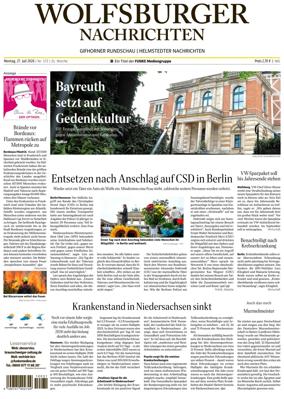 Cover of Wolfsburger Nachrichten (Wolfsburg-Gifhorn)