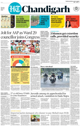 Cover of Hindustan Times (Chandigarh) - Live