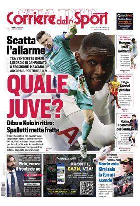 Cover of Corriere dello Sport