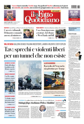 Cover of Il Fatto Quotidiano