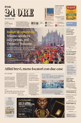 Cover of Il Sole 24 Ore