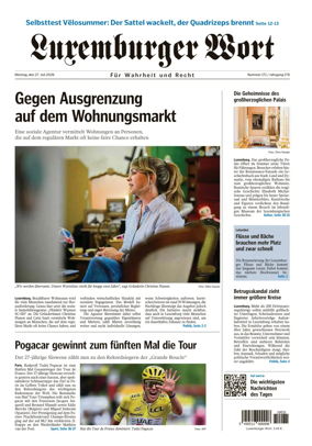 Cover of Luxemburger Wort