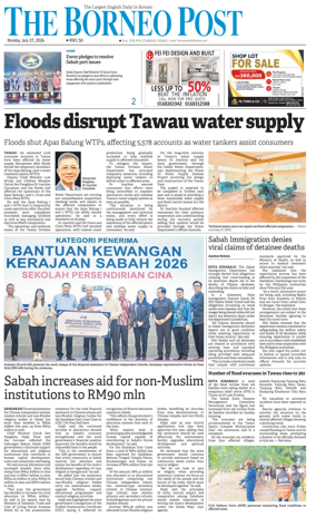 Cover of The Borneo Post (Sabah)