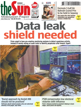 Cover of The Sun (Malaysia)