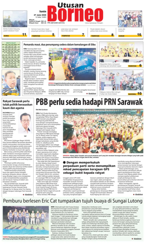 Cover of Utusan Borneo (Sarawak)