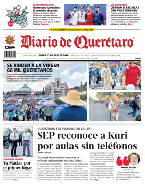 Cover of Diario de Queretaro