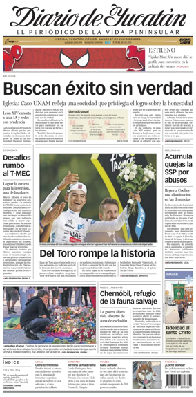 Cover of Diario de Yucatan