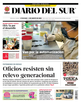 Cover of Diario del Sur