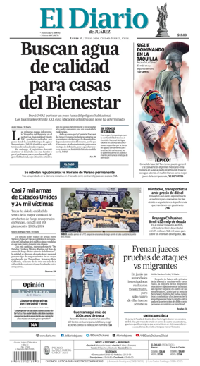 Cover of El Diario de Juarez