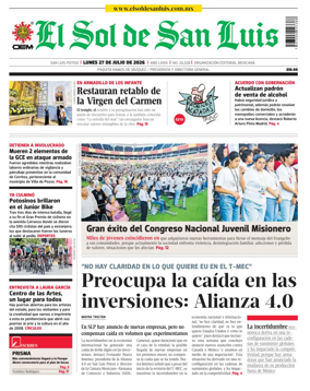 Cover of El Sol de San Luis Potosi