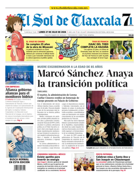Cover of El Sol de Tlaxcala