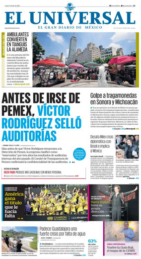 Cover of El Universal