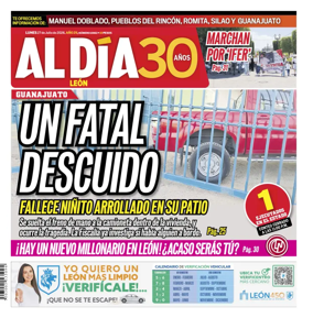 Cover of Periodico Al Dia (Leon)