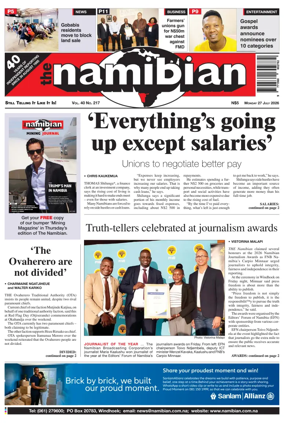 Cover of The Namibian