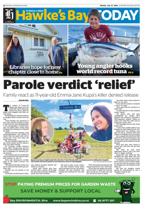 Cover of Hawke's Bay Today