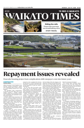 Cover of Waikato Times