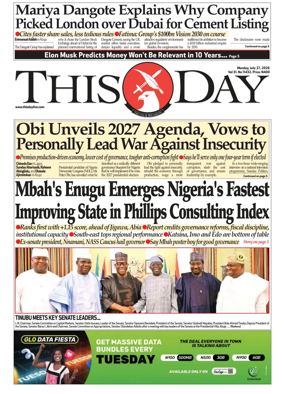 Cover of THISDAY