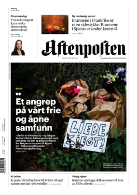 Cover of Aftenposten