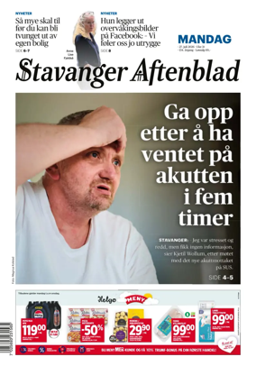 Cover of Stavanger Aftenblad