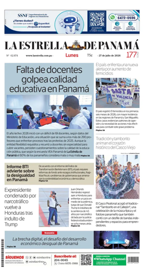 Cover of La Estrella de Panama