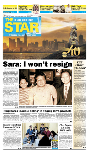 Cover of The Philippine Star