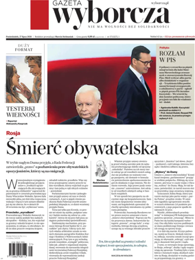 Cover of Gazeta Wyborcza Stoleczna