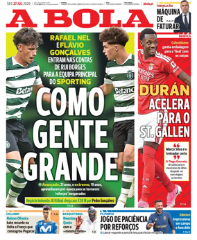 Cover of A BOLA (Portuguese)