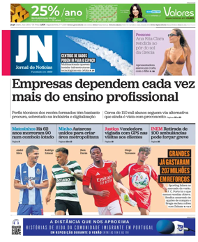 Cover of Jornal de Noticias