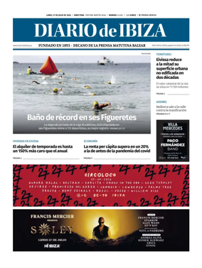 Cover of Diario de Ibiza