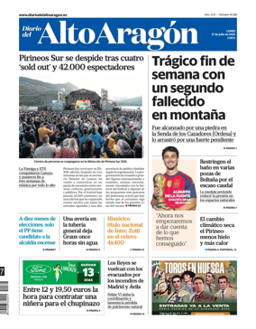 Cover of Diario del Alto Aragon