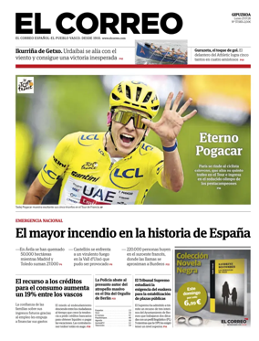 Cover of El Correo (Gipuzkoa)