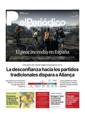 Cover of El Periodico - Castellano