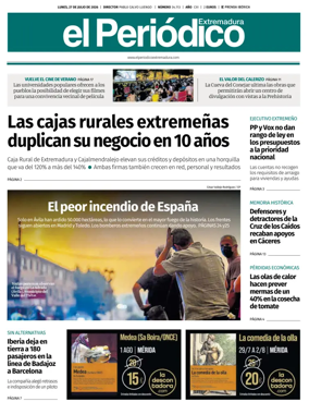 Cover of El Periodico Extremadura