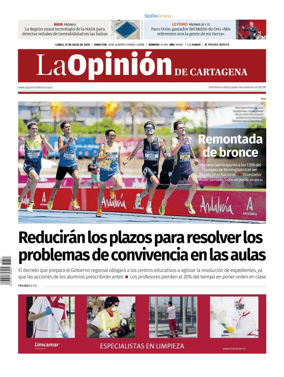 Cover of La Opinion de Murcia (Cartagena)