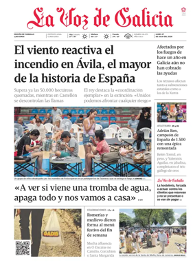 Cover of La Voz de Galicia (Carballo)