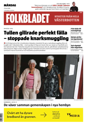 Cover of Folkbladet Vasterbotten